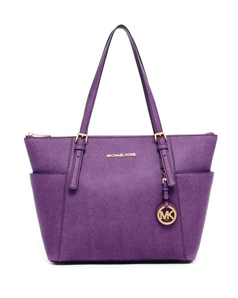 hattie michael kors purple purse|Michael Kors purple totes.